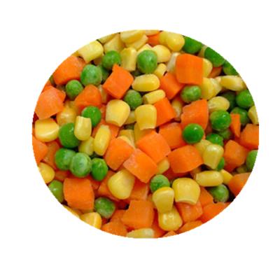 China IQF FROZEN CARROT PEAS FROZEN CORN KERNEL MIXED VEGETABLES Frozen Vegetable for sale