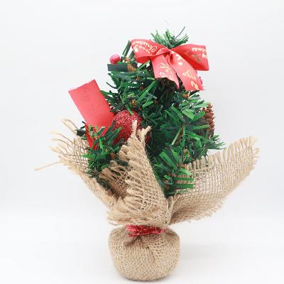 China Christmas Tree Decoration 30cm Christmas Mini Tree Furniture Tabletop Gift Window Ornament Holiday Party for sale