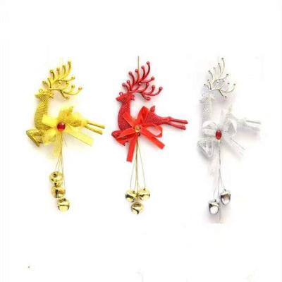 China Christmas Tree Home Window Ornament Jingles Metal Chime Christamas Home Decoration Xmas Hanging Chime Decorations for sale