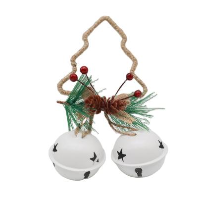 China Christamas Home Decoration Christmas Decorations Gifts Bells Pendants Vintage Stars Five-pointed White Window Christmas Tree Ornaments Christmas Pendants for sale