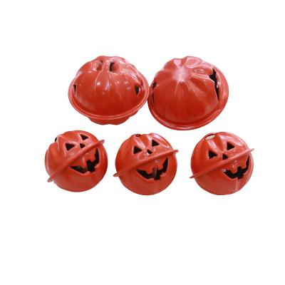 China Clinking Handmade Metal Chime Pumpkin Grimace Halloween Pumpkin Bell Pet Necklace Holiday Decoration Pendant Ornament Toy for sale