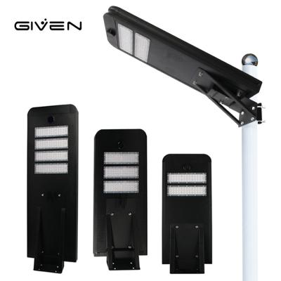 China 5 Years Warranty IP66 Waterproof LifePO4 Battery 40W 60W 100W All in one Solar Power Led Street Light for sale