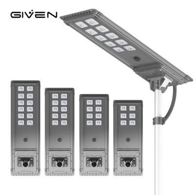 China Sun Art 6500K Outdoor Panel IP66 Waterproof 40W 50W 60W 80W 100W 120 W Integrated All In One Solar Street Light for sale