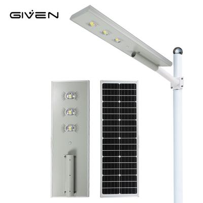 China Professional Quality Community SMD3030 Aluminum Body 60Watt All In One Solar LED Road Light for sale