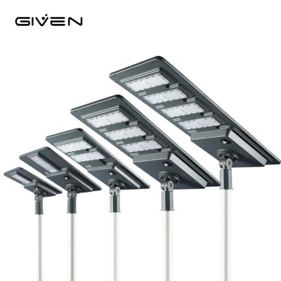 China Integrated Aluminum Streetlight Road Lamp 40w 60w 80w 100w 120w Outdoor All In One LED Solar Street Light for sale