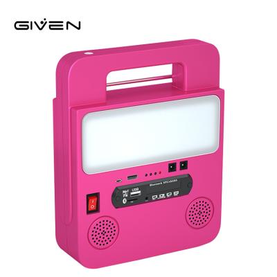 China Modern Style Aluminum PC Board 30W Various Color USB Portable Solar Radio Light for sale