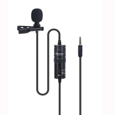 China Lavalier Microphone M1 Professional Stereo Audio Mic For Nikon Canon Dslr Recorder Interview Clip 6m Lavalier Phone Clip Universal for sale