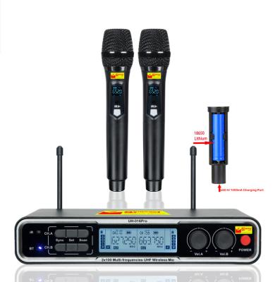 China Rechargeable Headset Microphone UHF 200 Channels Wireless Microphone With Blue Tooth for sale