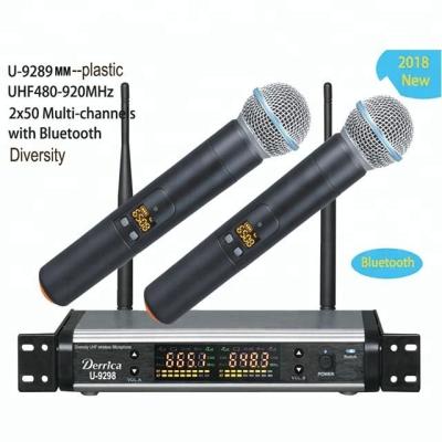 China Headset Microphone Diversity UHF Wireless Microphone U-9298MM for sale