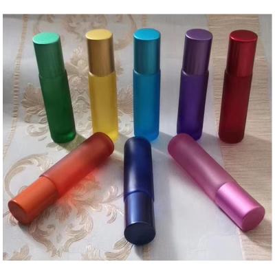 China Luxury essential oil 10ml glass roll on bottle for sale