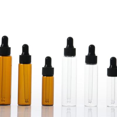 China Manufacturer Huagui High Quality amber glass dropper bottle essential oil perfume bottle for sale