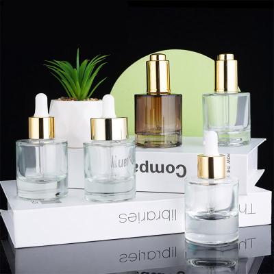 China Luxury Skincare Packaging  30ml 50ml   Dropper Serum Oil Glass Bottle Pump Lotion bottles Accept logo Printing for sale