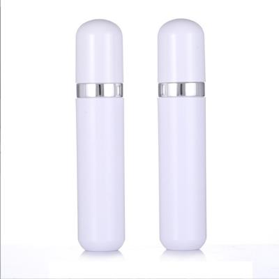 China 100ML White capsule emulsion bottle, pressing emulsion essence vacuum bottle, and bottling plastic emulsion packaging for sale