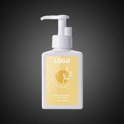 China HDPE 150ml daily care press-type flat square facial cleanser lotion packaging plastic bottle travel bottle for sale