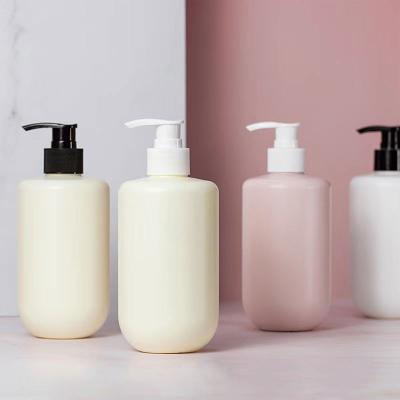 China 400ML PE Bottle Cosmetic Bottle Pump cap For Body wash and Shampoo  lotion packaging Bottle for sale