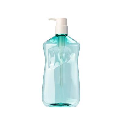 China creative PET transparent mouthwash bottle hand washing liquid detergent bottle 500ml shamoop shower gel bottle plastic b for sale