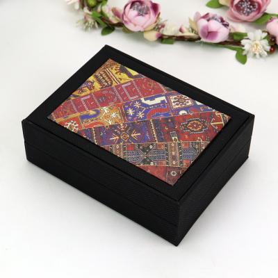 China Manufacturer of PU leather, clamshell wholesale jewelry boxes necklace pendant craft gift box packaging, alex for sale