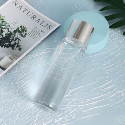 China Glass Cosmetics bottle Red bright silver series glass bottle for sale