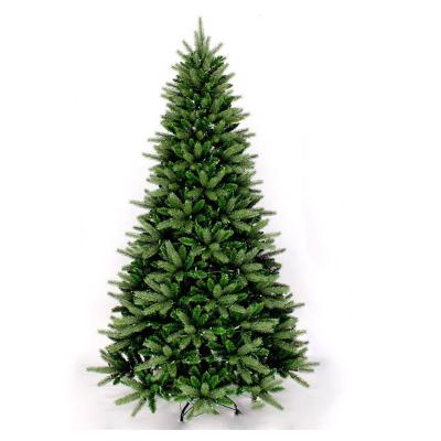 China Custom 2022 Factory PVC/PE/PET Xmas Tree Leaf Metal Pointed Stand Automatic PVC Christmas Tree With Tender Leaves for sale