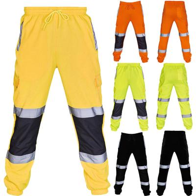 China Vis Work Fleece Bottoms Mens Joggers Sports Tracksuit Plus Size Hi Safety Joggers Plus Size Pants Joggers Work To Mow Bottom Jogging Joggers Pants for sale