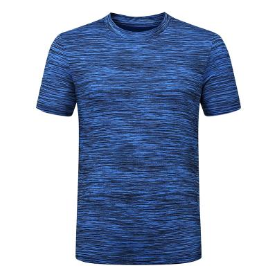 China Newest Design Viable Custom Wholesales 100% Polyester Cationic Dry Fit Screen Printing Summer Fitness Training Men's T-Shirt for sale