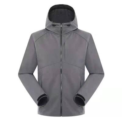 China Custom Made Windproof Hooded Windproof Anorak Jacket Softshell Mens Outdoor Sports Fleece Rise Up Jackets Waterproof Men for sale