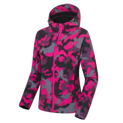 China Wholesale Outdoor Water Resistant Anorak Jacket Men Windproof Women Windproof Hiking Coat Sublimation Camouflage Printing Custom Softshell Jacket for sale