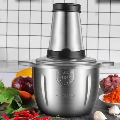 China Household 2l/3l/4l Hot Selling 2/3 Speed ​​Mini Meat And Vegetable Slicer Chopper Grater With 2/3/4 Blades Chopper for sale