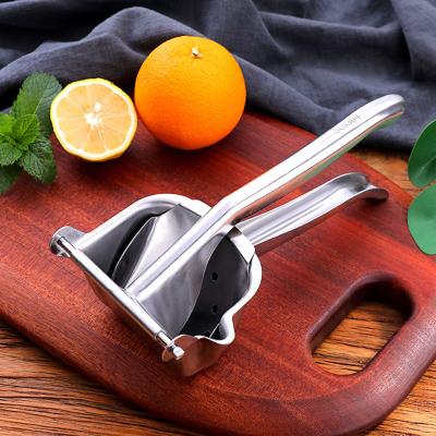 China New Big Hand Press Blender Stainless Steel Alloy Citrus Lemon Lime Squeezer Dismountable Orange Fruit Juicer Manual Screw Juicer for sale