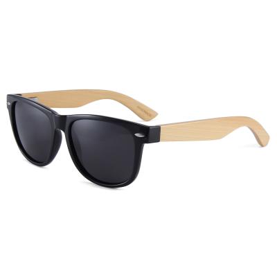 China Hot Selling Bamboo Sunglasses Fashion Sunglasses 3+2 Spring Hinge 400 Lens Bamboo Temple UV Polarized Bamboo Sunglasses for sale