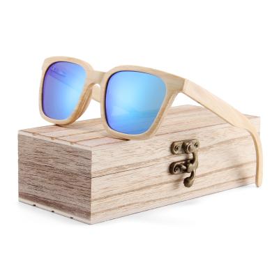 China Fashion sunglasses shape polarized bamboo sunglasses wholesale custom logo full bamboo sunglasses for sale