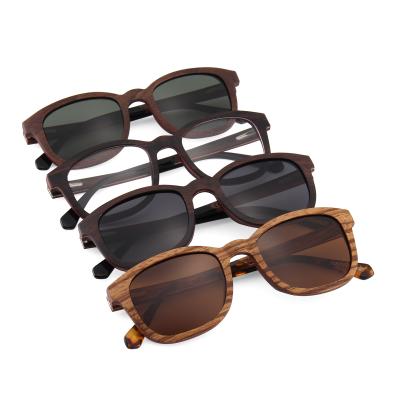 China Ease 2021 Wooden Sunglasses Polarized Vintage Wooden Sunglasses Glass Wooden Sunglasses for sale