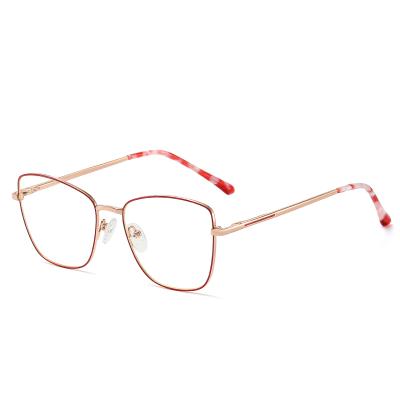 China Newest Fashion Glasses Optical Glasses Anti Metal Acetate Glasses Men Woman Styles Blue Light Glasses for sale