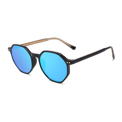 China Fashion Sunglasses New Arrivals TR 90 Glass Shade Frame Polarized Sunglasses for sale