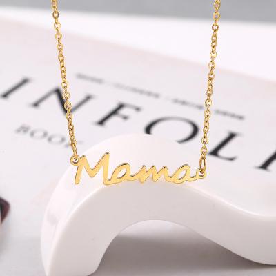 China Casual/Trendy/Simply Custom Letter Necklace Mum Letter Necklace For Mother Gift for sale