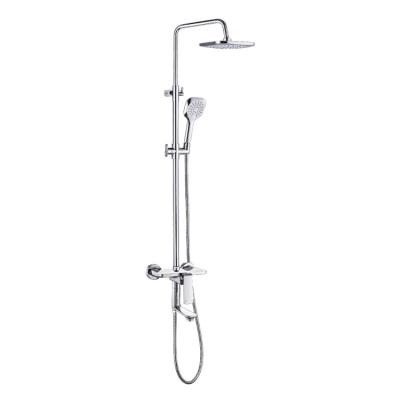 China With Slide Bar China Modern Multiple Handles Hand Rain Bathroom Shower Faucet Set for sale