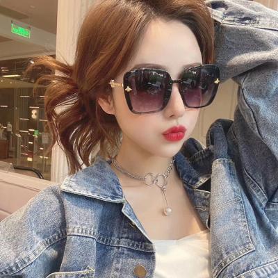 China Wholesale Hot Selling Fashion Sunglasses GGmg6045 Sun Shades Square Metal Bee Women Sunglasses for sale