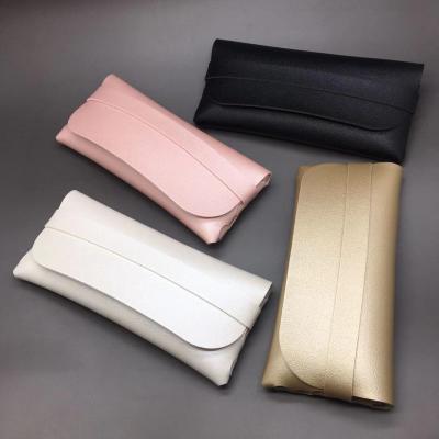 China Fashion Customized Logo Glasses Bag Eyewear Box Sunglasses Pouch PVC Faux Leather Case for sale