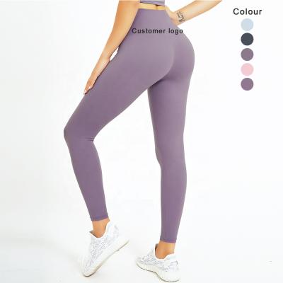 China Breathable wholesale fitness and yoga wear high waisted gym pants butt crack! crack! custom leggings sports leggings for women for sale