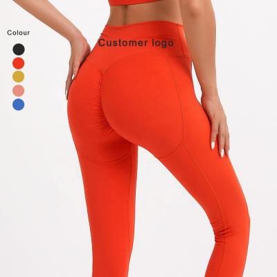 China Wholesale Breathable Fitness And Yoga Use Outdoor Recycling Tight Pants Logo Scrunch Butt Leggings Woman Custom Made Training Yoga for sale