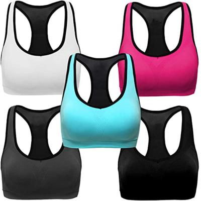 China Breathable Wholesale Sports Wear Women Racerback Push Up Bra Workout Gym Activewear Ladies Underwear Yoga Bra for sale