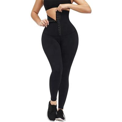 China High Waist Trainer Leggings Breathable Custom Wholesale Gym Wear Tummy Control Sports Gaiters Corset Gaiters for sale