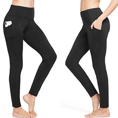 China Wholesale Breathable Gym Wear Women Gaiters Warm Yoga Pants High Waisted Gaiters With Pocket Winter Gaiters For Women for sale