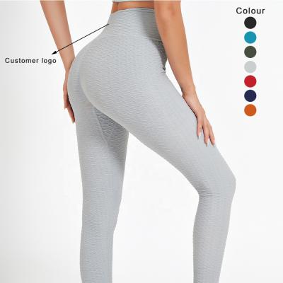 China Breathable wholesale custom fitness wear crac! crack! Seamless High Butt Yoga Pants Workout Waisted Leggings For Women for sale