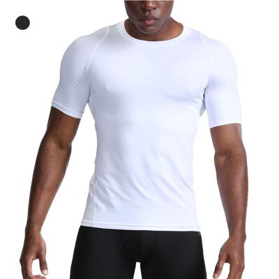 China New Aarrivals Men's Wholesale Aarrivals Breathable Short Sleeve Fitted Short T-Shirt Clothing Fitness Workout Quick Dry Tops for sale