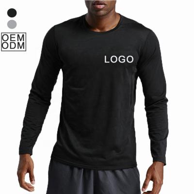 China QUICK DRY Men's Workout Gym Clothing Long Sleeve Autumn Outdoor Running Clothing T-shirt Sports Tops Basketball Training Fitness Shirts for sale