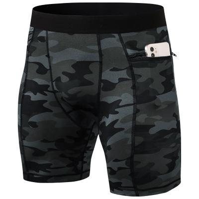 China Wholesale QUICK DRY Training And Wear Jogging Quick Dry Custom Running Shorts With High Pocket Stretch Camouflage Mens Yoga Shorts for sale