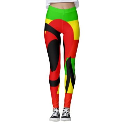 China Breathable Fitness and Yoga Wear Women Lift Up Yoga Workout Leggings Sports Gym Rasta Custom Gaiters for Women for sale