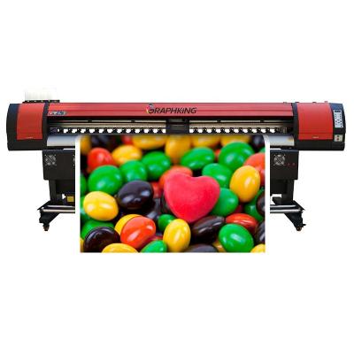 China GraphKing 8ft Good Quality Retail Eco Solvent Printer 2.5m High Resolution Printer with XP600/DX500 Dual Printhead for sale