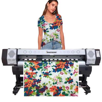 China Popular Sublimation Printer GK18 1.8m 6ft 6feet 70in Sublimation Paper Retail 5113 Fabric Printing Machine for sale